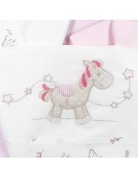 Set lenzuola culletta e carrozzina Bruco Bruco EC1953RR