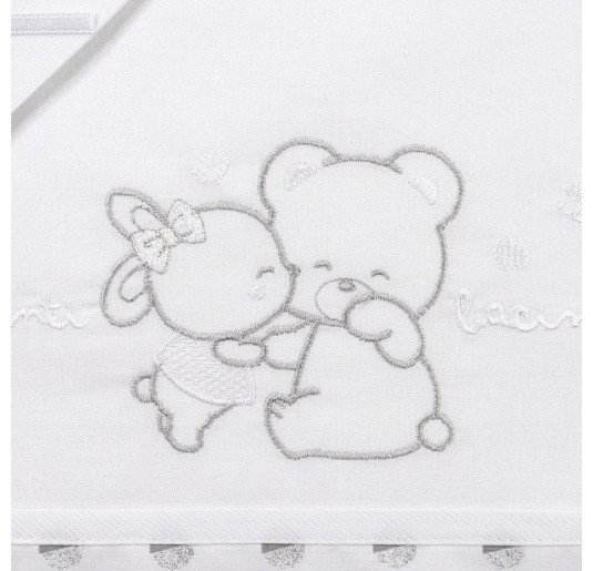 Cot bed sheet set Mio Piccolo LL924GR 2