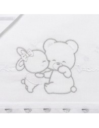 Cot bed sheet set Mio Piccolo LL924GR