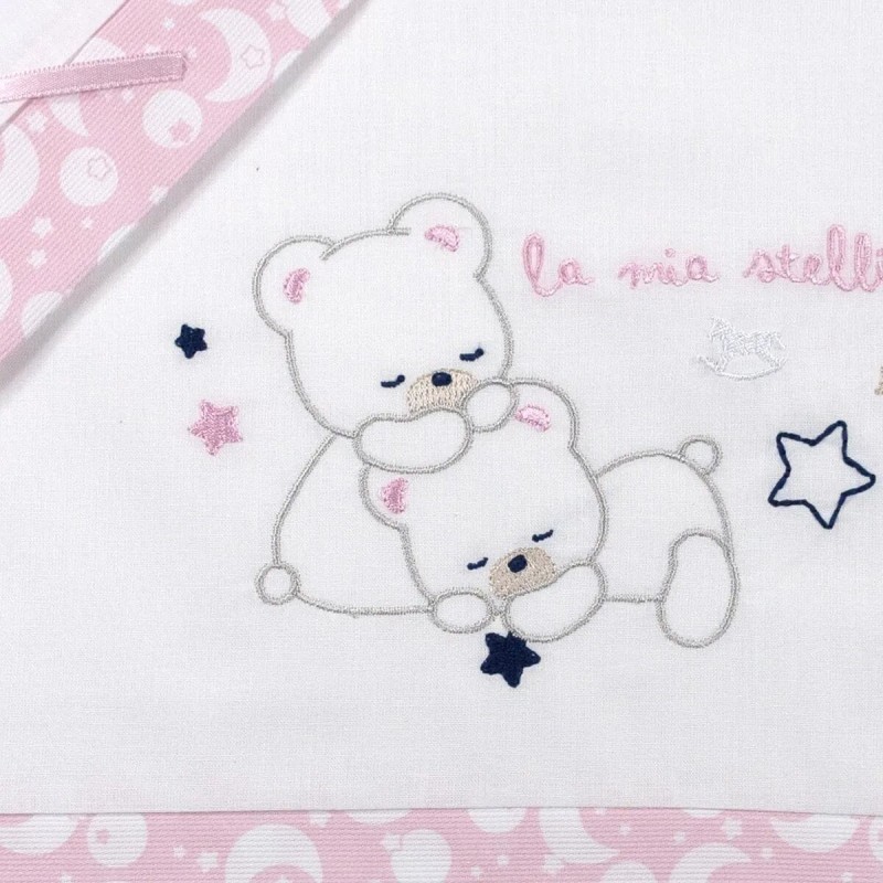 Cot bed sheet set Mio Piccolo LL922R