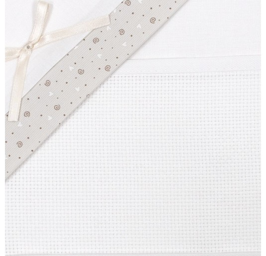 Cradle Pram sheet set to embroider CI13AI05PQBG 2