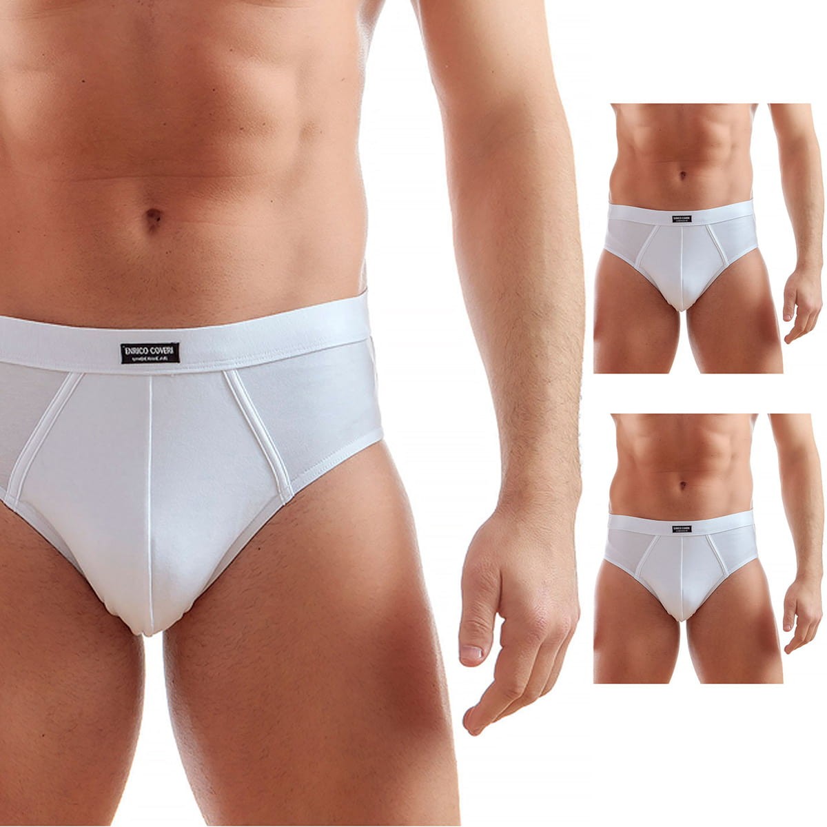 Slip uomo Enrico Coveri ES1240 in cotone elasticizzato