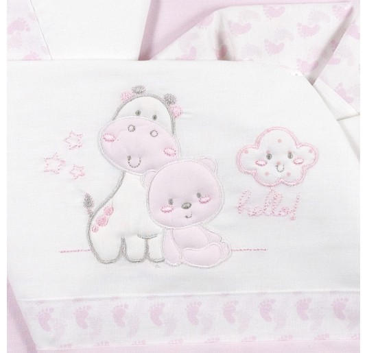 Hello! - Cradle Pram sheet set Bruco Bruco EC1907BR 2