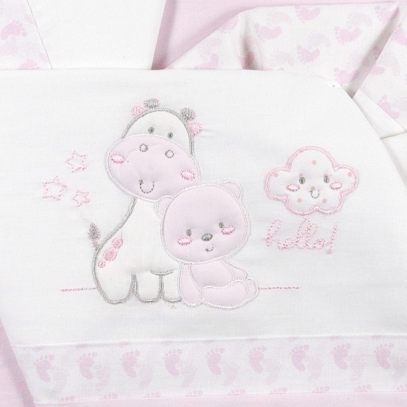Hello! - Cradle Pram sheet set Bruco... Hello! - Cradle Pram sheet set Bruco...
