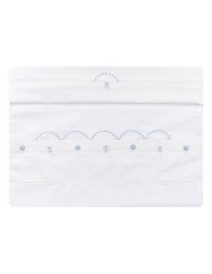 Cradle pram sheet set embroidered by hand LC45346AZ