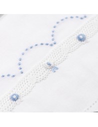 Cradle pram sheet set embroidered by hand LC45346AZ