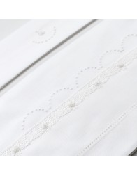 Cradle sheet set embroidered by hand LC45346PA