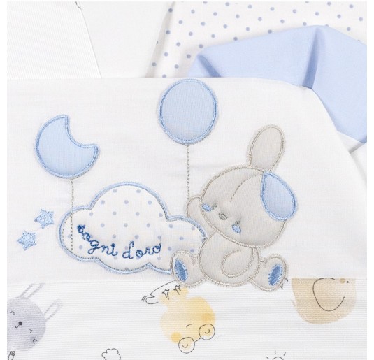 Cradle Pram sheet set coton by Bruco Bruco EC1965AZ 2