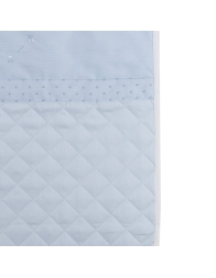 Set Copertina con Lenzuolino ricamati a mano culla carrozzina CL50329AZ