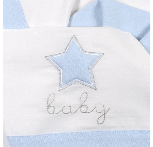 Star - Crib Pram sheet set by Bruco Bruco EC0192AZ 2