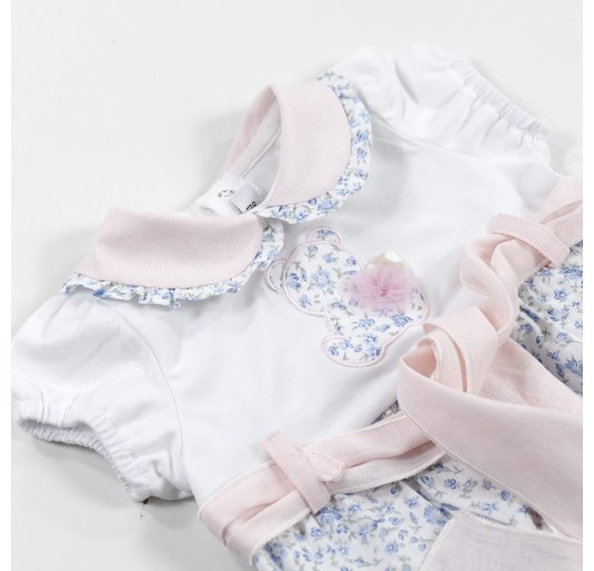 Newborn girl cotton baby romper by Teneri & Belli TP256 2