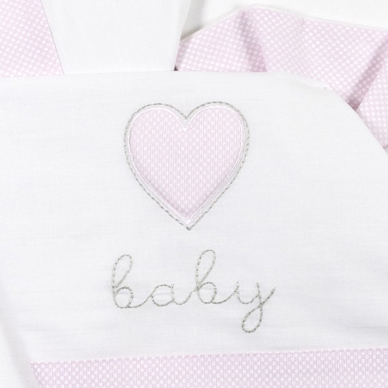 Heart - Crib Pram sheet set by Bruco...