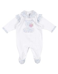Coordinated 6 pieces newborn cotton layette Teneri & Belli B256