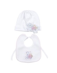 Coordinated 6 pieces newborn cotton layette Teneri & Belli B256