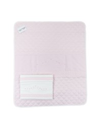 Set Copertina e Lenzuola ricamati a mano culla carrozzina CL50095RR