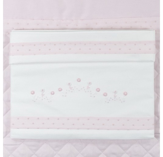 Set Copertina e Lenzuola ricamati a mano culla carrozzina... 2