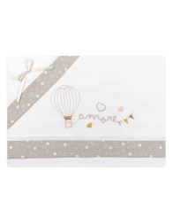 Mongolfiera - Set lenzuola culletta e carrozzina Mio Piccolo LC732BG