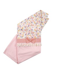 Cotton cradle pram blanket by Le Chicche CO5600