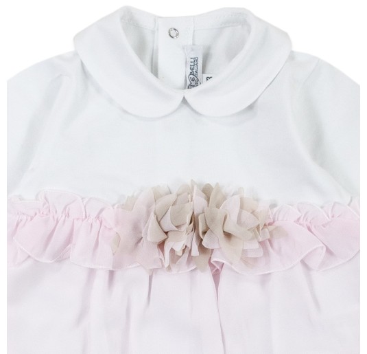 Tutina in cotone e chiffon Teneri e Belli TT254 2