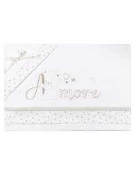 Amore - Set lenzuola culletta e carrozzina Mio Piccolo LC923PA