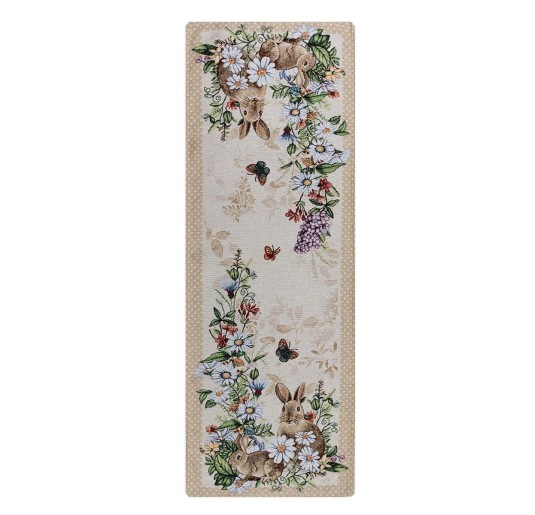 Happy - table runner Gobelin fabric 40x100 cm