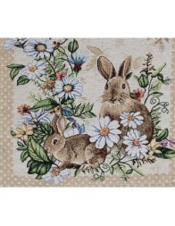 Happy - table runner Gobelin fabric 40x100 cm