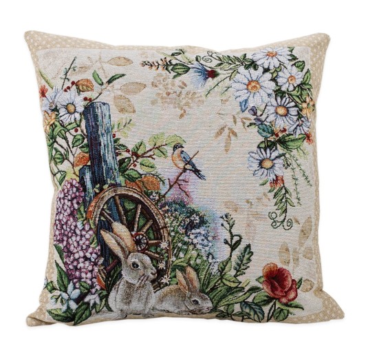Coniglietti - gobelin cushion decor 45x45 cm