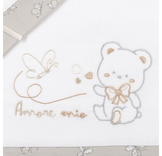 My Love - Cradle Pram sheet set Mio Piccolo LC945PA 2