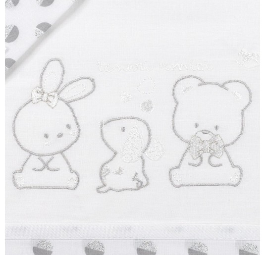 Set lenzuola culletta e carrozzina Mio Piccolo LC948GR 2