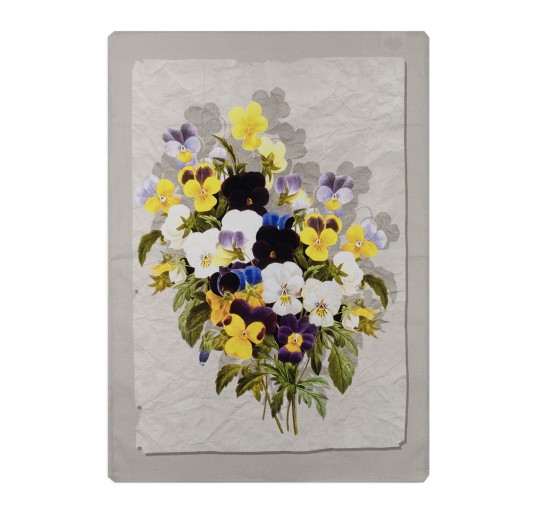 Flowers - set of 3 pure cotton dish towels with HD digital print 2