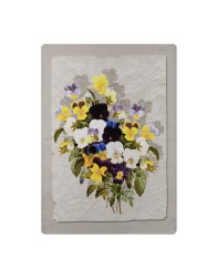 Flowers - set of 3 pure cotton dish towels with HD digital print