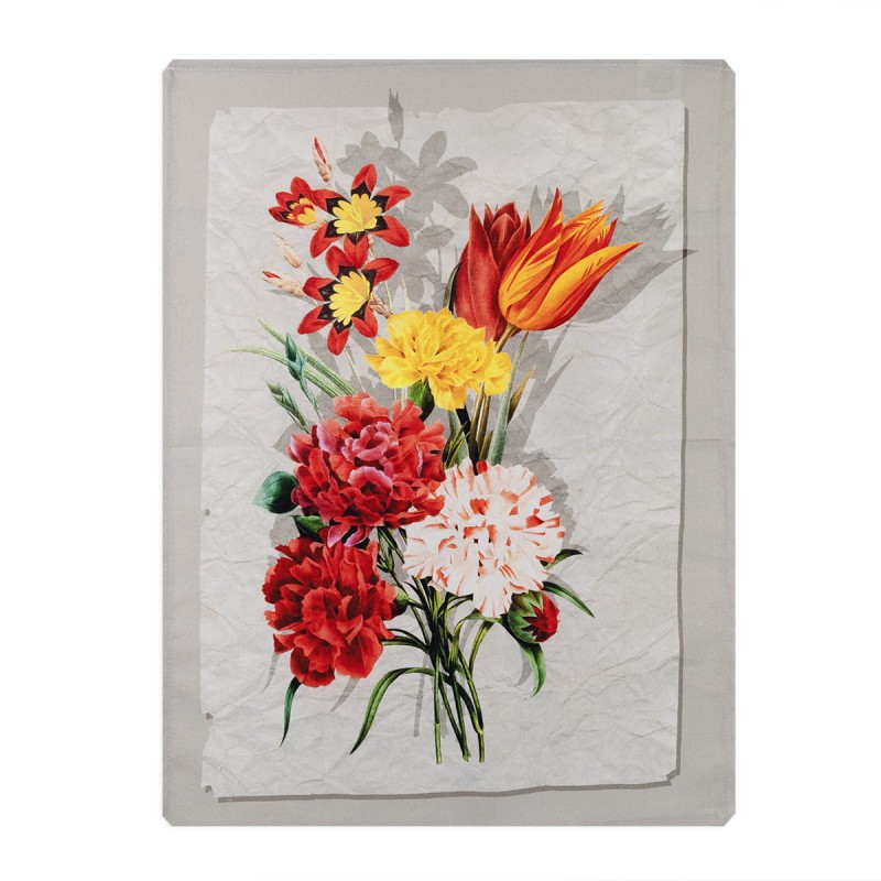 Flowers - set of 3 pure cotton dish...