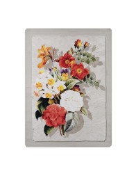 Flowers - set of 3 pure cotton dish towels with HD digital print