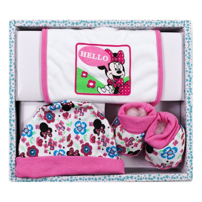 Minnie -  Set Cappellino con Bavetta e Scarpine WR6002