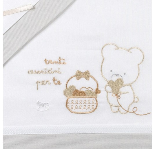 Set lenzuola culletta con orsetto Mio Piccolo 2