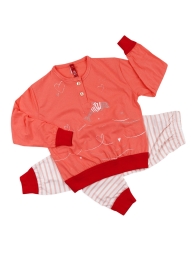 Baby Girl cotton long pajamas - 2401CDY - Bip Kids