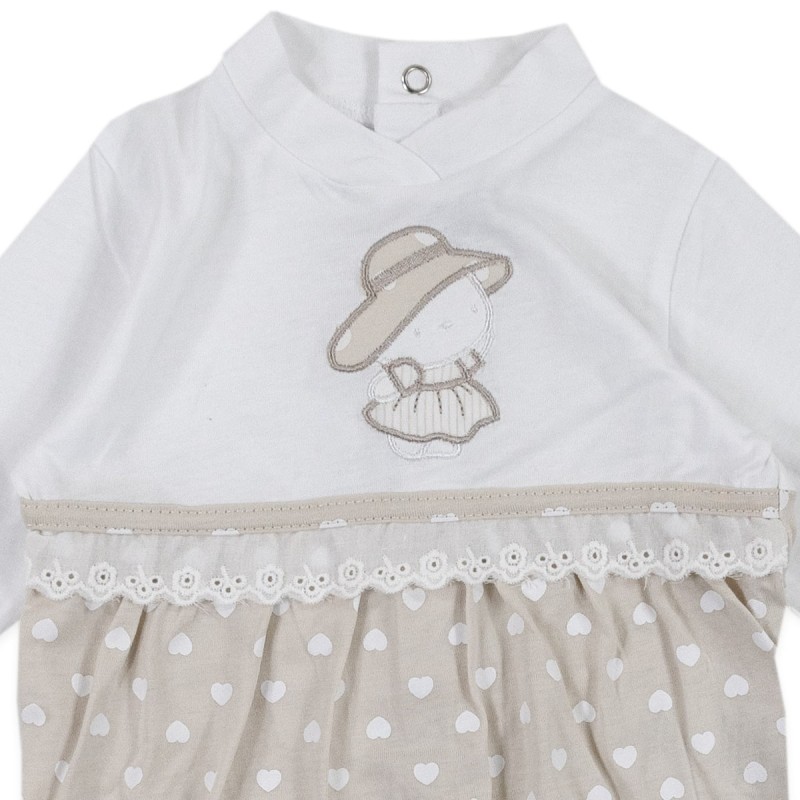 Baby onesie cotton with hearts...