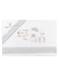 Set lenzuola culletta e carrozzina Orsetto beige