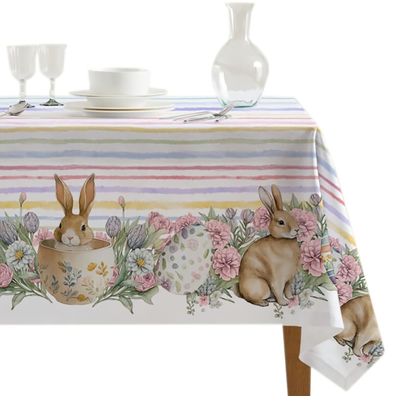 Fiore - tablecloth with Bunny Easter 140x250 cm