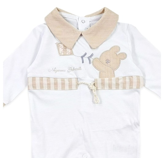 Baby Boy Onesie cotton by Nazareno Gabrielli NG361013BG 2