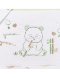 Gnam Gnam - Cradle Crib sheet set by Mio Piccolo LC951VV