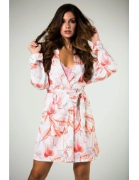 Vestaglia kimono raso fantasia floreale by Lunatica 21141