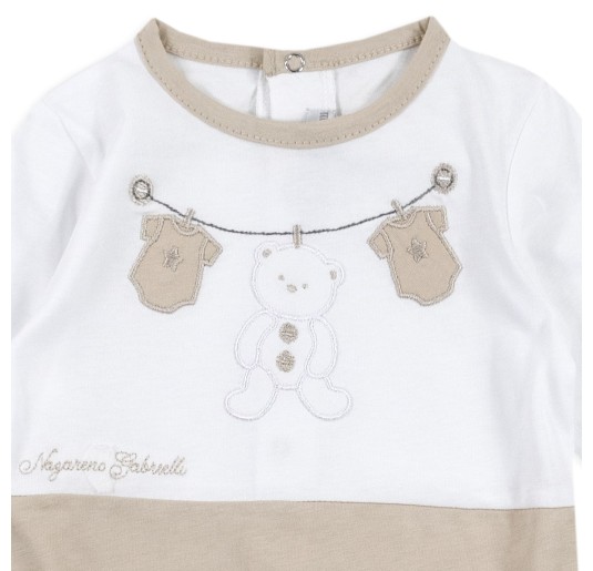 Baby Boy Onesie cotton by Nazareno Gabrielli NG33101BG 2