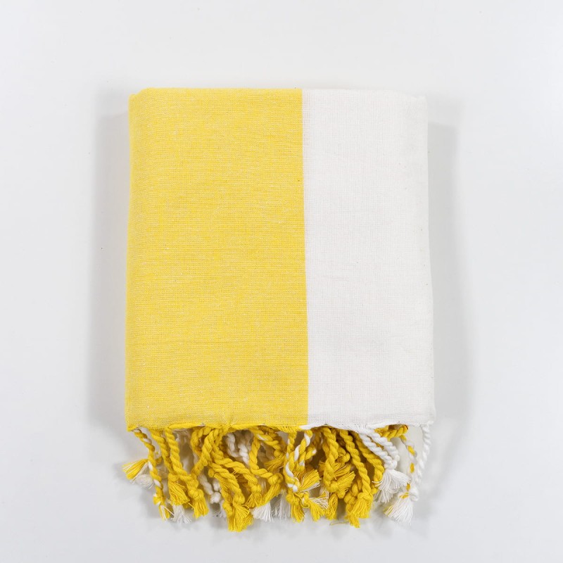 Ibiza - Beach towel Pareo with knotted fringes