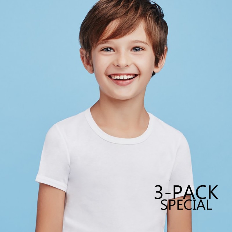 3-pack Boy T-shirt pure cotton by Ellepi BA4289