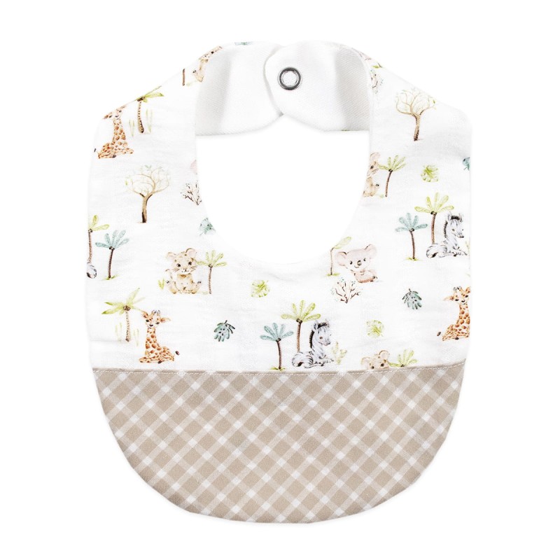 Bib in jersey cotton Jungle fantasy Le Chicche BA5970