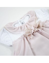 Pagliaccetto in cotone e chiffon Teneri & Belli TP254