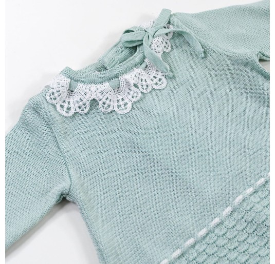 Two-piece romper in thread and lace by Stella EP4419 2