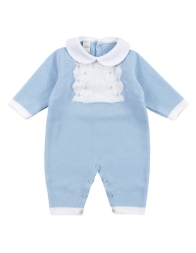 Coordinato bauletto corredino neonato in filo cotone by Stella EP83