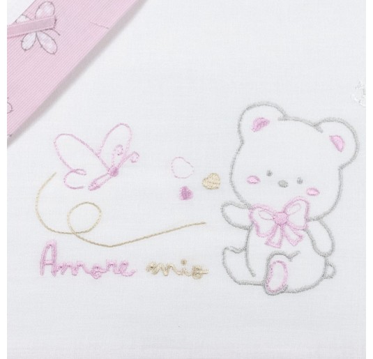 My Love - Cradle Pram sheet set Mio Piccolo LC945RR 2